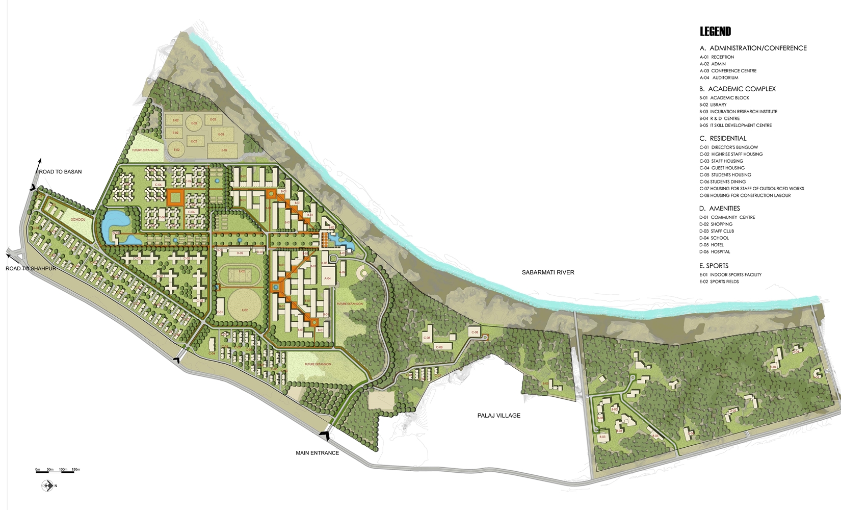 IIT Gandhinagar Master Planning By Space Design Consultants - RTF